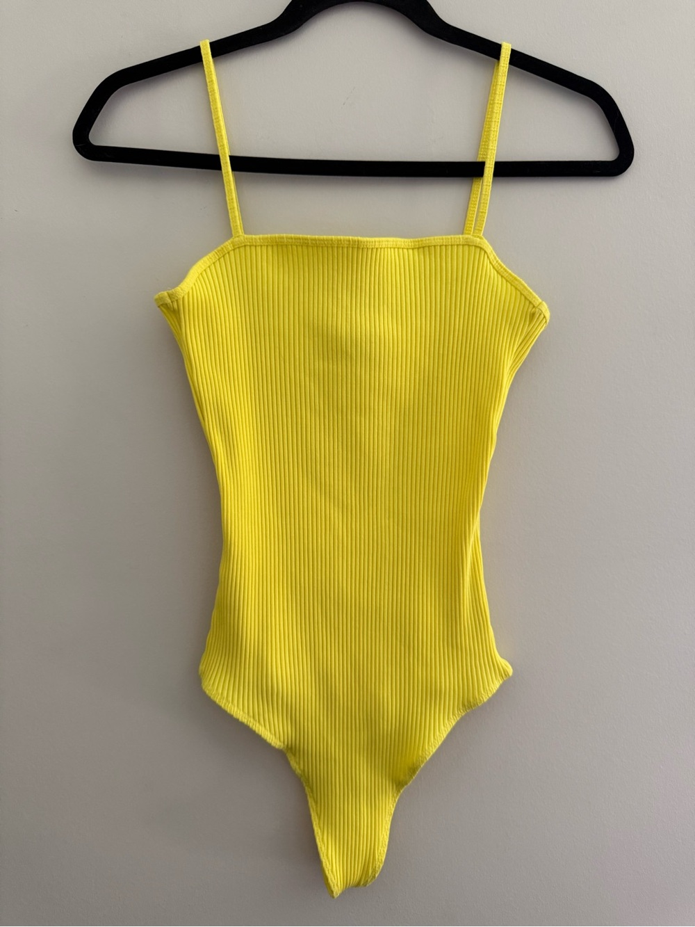 Wilfred Free Yellow Ribbed One-Piece Bodysuit